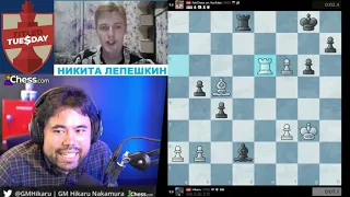 ХИКАРУ ШОКИРОВАН ХОДОМ АНДРЕЙКИНА (ND5) // GM НАКАМУРА vs GM АНДРЕЙКИН / АНАЛИЗ ПАРТИИ ОТ ХИКАРУ!