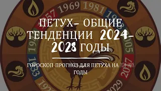 2024–2028 ГОДЫ-ГОРОСКОП И ФЕН-ШУЙ ДЛЯ РОЖДЕННЫХ В ГОДЫ ПЕТУХА