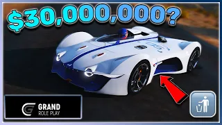 $30,000,000 Hyper Car Vs $1,000,000 super car! What's better GTA GRAND RP