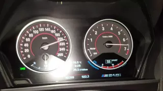 BMW M240i acceleration 0-258 km/h with launch control