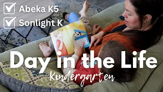 Kindergarten Homeschool Day in the Life of TWINS II Abeka K5 and Sonlight Science K