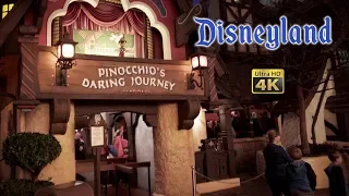 2019 Pinocchio's Daring Journey On Ride 4k Ultra HD Low Light POV Disneyland