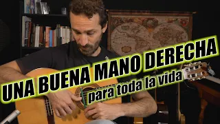 Posición correcta de la mano derecha | Ejercicio para arpegios, tremolos, escalas...