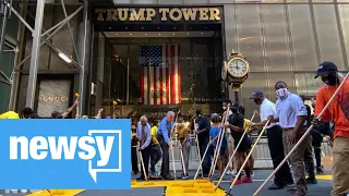 New York City Paints 'Black Lives Matter' Mural Outside Trump Tower