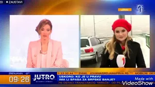 Jovana Joksimović očitala lekciju novinarki na Prvoj televiziji