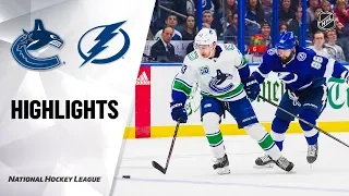 NHL Highlights | Canucks @ Lightning 1/7/20