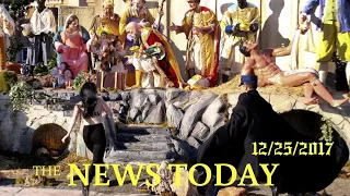 News Today 12/25/2017 | Donald Trump | Topless Femen Activist Tries To Snatch Jesus Statue From...