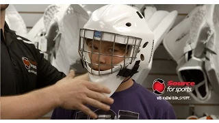 How To: Fitting a Hockey Goalie Mask For Your Child | Source For Sports