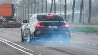 Tunercars Accelerating, BURNOUTS! E63S AMG, M3 G80 Competion, Stage 2 8R, M3 E93, RS3, 550i, M5 CS