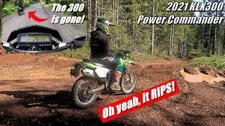 2021 KLX300 First Ride with Power Commander! | MORE POWER!