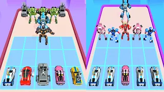 Monster Cars Merge Rampage : Merge Battel Car, robot Transferoms , Gameplay, New