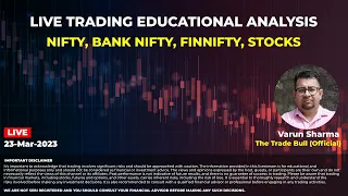 🔴 23 Mar 2023 | Live Trading Today in Nifty 50 & Bank Nifty | Options Trading Live | Hindi