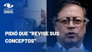 Name le hizo una advertencia a Petro, "por si están pensando en ruido de sables o culata militar"