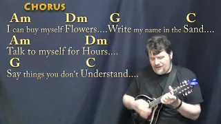 Flowers (Miley Cyrus) Mandolin Cover Lesson in Am with Chords/Lyrics #flowers