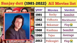 Sanjay Dutt All Movies list | Sanjay Dutt all movie list hit and flop | Sanjay dutt movies