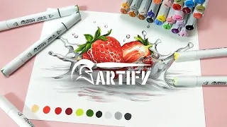 ARTIFY Artist Marker--How to Draw  Strawberry