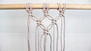 EASY Square Knot Variation | DIY Macrame Mesh Tutorial