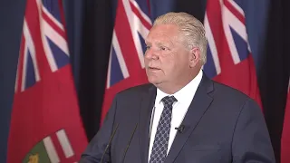 Premier-elect Doug Ford holds his first press conference following PC victory