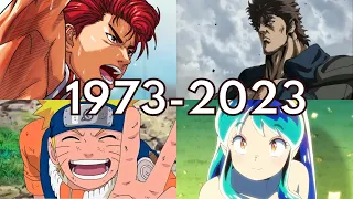 Evolution of Anime (1973-2023) | The Best Anime Opening of Each Year