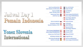 Jadwal Hari Pertama Yonex Slovenia International Series Pemain Indonesia