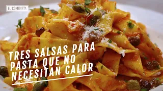 Tres salsas para pasta que no necesitan calor | EL COMIDISTA