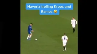 Kai Havertz trolling Kroos and Ramos 😎