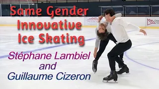 [SAME GENDER] Skating STEPHANE LAMBIEL GUILLAUME CIZERON Beautiful [CREATIVE ICE SKATING] Multi Subs