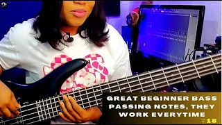 Great beginner bass passing notes, they work everytime