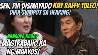 Pia Cayetano Dismayado kay Raffy tulfo! hindi daw sumipot sa hearing busy ata sa RTIA!