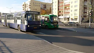 Ikarus 283.10, АР 156 66, 06 октября 2019, Екатеринбург, Отправление автобуса на последний рейс.