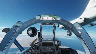 Practicing air to air refueling with the Su-33 flanker in DCS