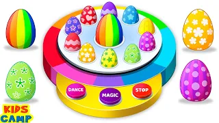 Surprise Easter Eggs | Dancing Balls Finger Family + Best Learning Videos for Toddlers by @kidscamp