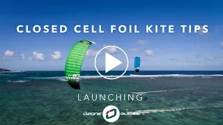 Ozone Closed Cell Foil Kite - LAUNCHING