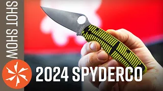 New Spyderco Knives at SHOT Show 2024 - KnifeCenter.com