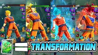 Green Card To Transforms | Goku | Dragon Ball Legends Edit