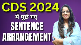 Sentence Arrangement Asked in CDS 2024 || English With Rani Ma'am