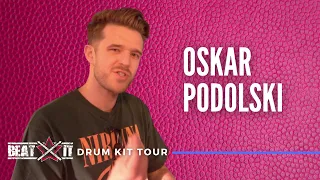 Oskar Podolski (Agnieszka Chylińska) przedstawia swój zestaw perkusyjny I Beatit TV