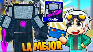 ¡Conseguí el GODLY UPGRADED TITAN CINEMAMAN en Toilet Tower Defense Roblox!