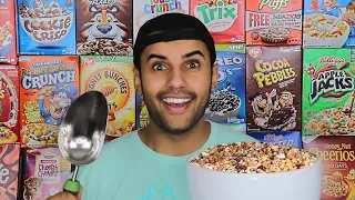 EATING EVERY CEREAL ON EARTH IN ONE BOWL!!! *IMPOSSIBLE CHALLENGE*