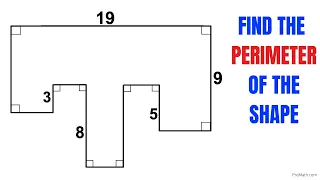 Calculate the Perimeter of the given shape | Fun Geometry problem