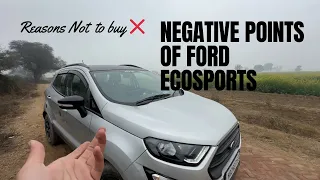 Reason Not to buy Ford Ecosports-2019 ! 10 Negative points of Ford Ecosports 🙏🏻😔!!