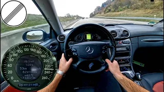 Mercedes Benz CLK 270 CDI W209 170HP | German Autobahn | 0-100 km/h | Test Drive