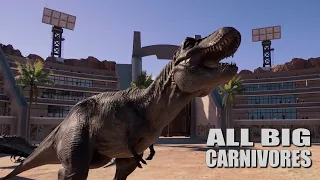 All Big Carnivores Battle Royale - Jurassic World Evolution 2 (4K 60FPS)