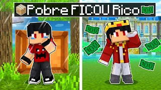 O MENINO POBRE ficou RICO no Minecraft