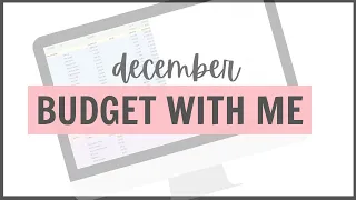 December 2022 Monthly Household Budget // Google Docs Budget