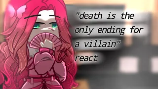 ||"death is the only ending for a villain" react||