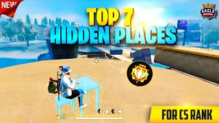 TOP 7 SECRET PLACES 🤯 IN CS RANK |NEW CLASH SQUAD RANK TIPS & TRICKS | GRANDMASTER RANK PUSH |TAMIL|