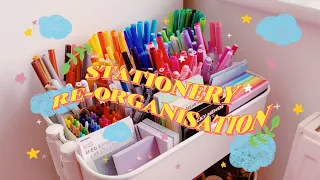 🧃 re-organising all my stationery!! 🍒