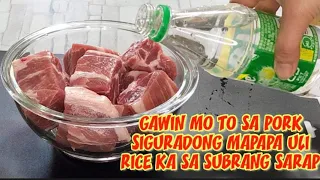 GAWIN MO TO SA PORK ANG SARAP SUBRA MAPAPA UNLI RICE KA SA SUBRANG SARAP BY HANNA COOKING