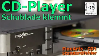 WAS DU NICHT VERGESSEN DARFST | die unwillige Schublade an meinem FineArts CD-Player (Bj. 1994)